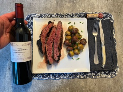 SRF Waygu Flank and an early look at the 2019 Moulin Saint-Georges