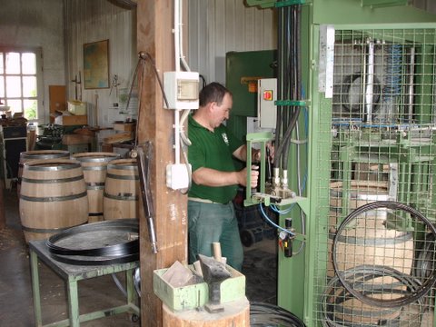 Barrel making at Haut Brion